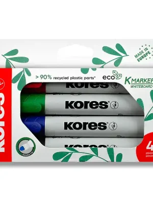 Aktuální Kores ECO K-Marker Whiteboard - popisovač na bílé tabule - sada 4 ks