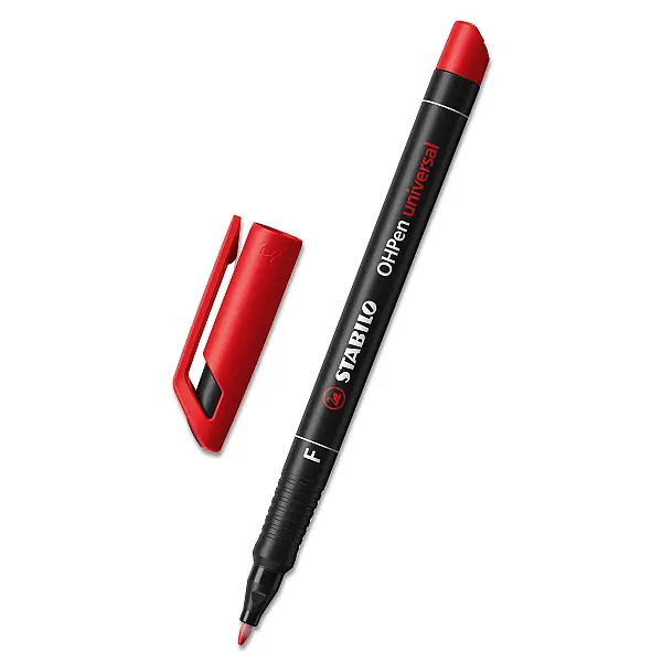 STABILO OHPen universal 842 Fine - permanentní popisovač - červený Sleva