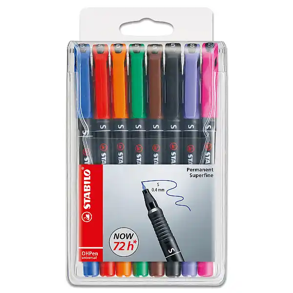 Víkendová Akce STABILO OHPen universal 841 Superfine - permanentní popisovač - sada 8 barev