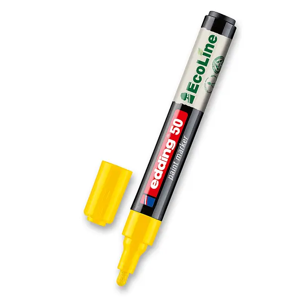 Edding 50 EcoLine - lakový popisovač - žlutý Zlevněný