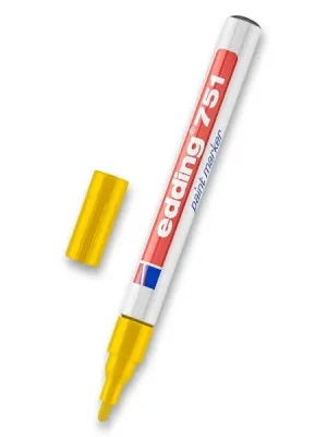 Akce Edding Paint Marker 751 - lakový popisovač - žlutý