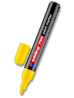 Autentický Edding Paint Marker 790 - lakový popisovač - žlutý