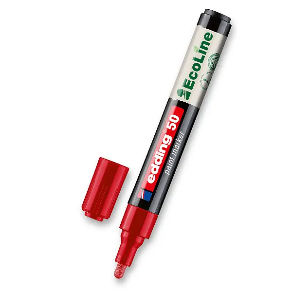 Nízká Cena Edding 50 EcoLine - lakový popisovač - červený