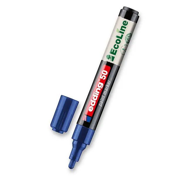 Edding 50 EcoLine - lakový popisovač - modrý Levný