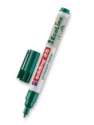Značkový Edding 25 EcoLine - permanentní popisovač - zelený