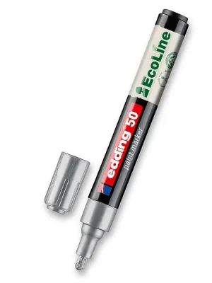 Akce Edding 50 EcoLine - lakový popisovač - stříbrný