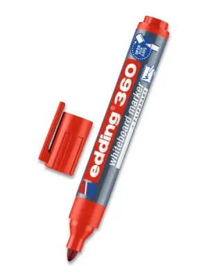 Autentický Edding Whiteboard Marker 360 - popisovač na bílé tabule - červený