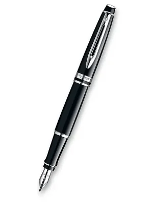Značkový Waterman Expert Black Lacquer CT - plnicí pero, hrot M