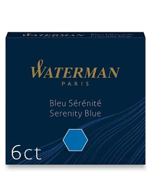 Akce Waterman - inkoustové bombičky krátké - modré omyvatelné, 6 ks