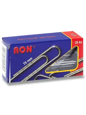 Akční Nabídka RON 475 - kancelářské sponky - 75 mm, 25 ks