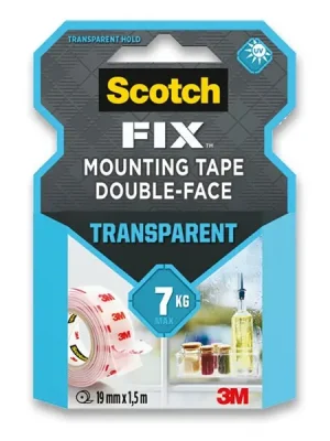 3M Scotch FIX - transparentní páska - 19 mm x 1,5 m Dokud Zásoby Vydrží