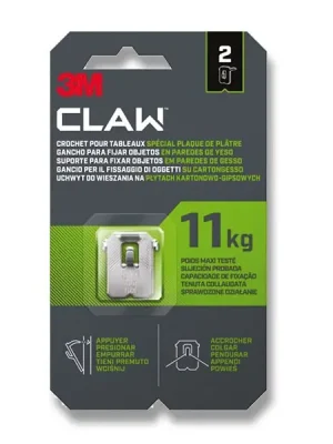 3M - claw háčky do sádrokartonu - nosnost 11 kg Nová Kolekce