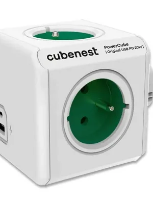 Akční Nabídka Cubenest PowerCube Original - rozbočovací zásuvka - USB A+C, 20 W, zelená