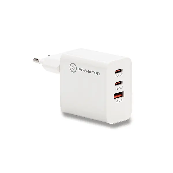 Vysoce Kvalitní Powerton - síťový adaptér - 65W, USB-C / USB-A, 3 porty