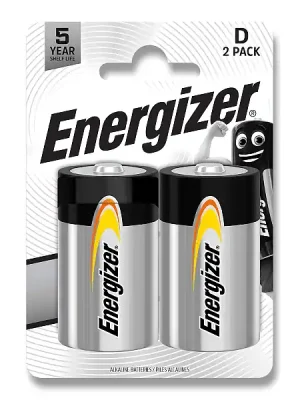 Značkový Energizer Everyday - alkalická baterie - D (EE006), 2 ks