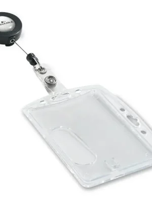 Akční Cena Durable - jmenovka - 54 × 87 mm, s klipem a navíjecí šňůrkou