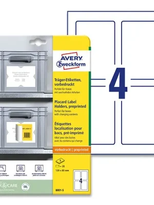 Avery Zweckform - etikety pro průmyslové boxy - 120 x 80 mm, 20 etiket Horká Nabídka