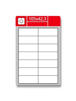 Autentický Coveris - nepermanentní etikety - 105 × 42,3 mm, 1400 etiket