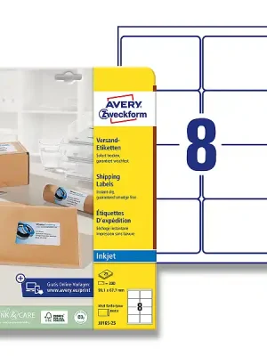 Avery Zweckform - adresní etikety - 99,1×67,7 mm, 200 etiket, inkjet Expresní Doručení