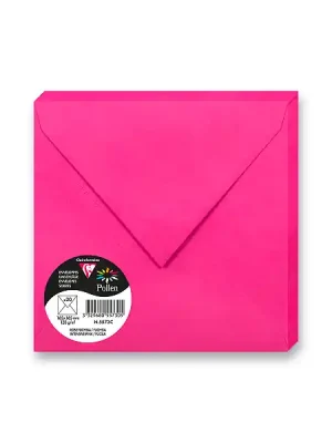 Akční Nabídka Clairefontaine 165 × 165 mm - barevná obálka - 20 ks, růžová