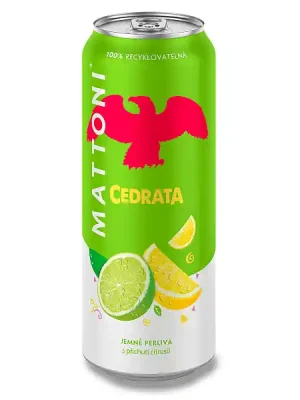 Aktuální Mattoni cedrata - minerální voda - plech, cedrata, 0,5 l