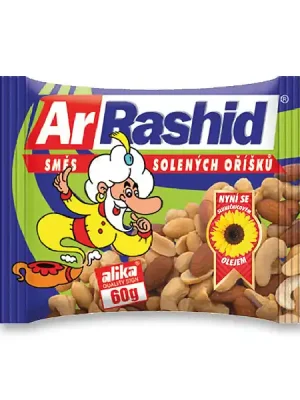 ArRashid - směs solených oříšků, 60 g Omezená Nabídka