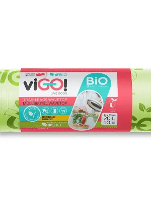 Akce viGO! Bio - pytle na odpadky - 20 l, 10 ks, 15 mikronů