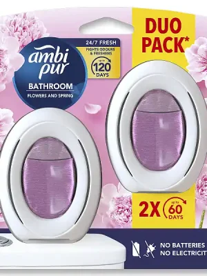 Akční Cena Ambi Pur Bathroom - osvěžovač vzduchu do koupelny - Flowers & Spring, 2 x 8 ml