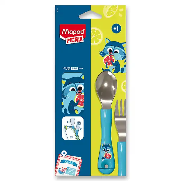 Maped Miniz Raccoon - příbor - 2 ks Zlevněný