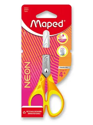 Akční Cena Maped Pulse Soft Neon - nůžky - 13 cm, blistr, mix barev