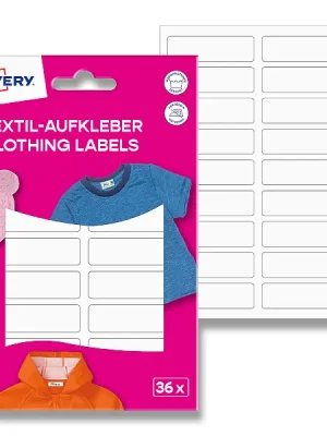 Avery Zweckform - etikety na textil - bílé, 45 x 13 mm, 36 etiket Novinka
