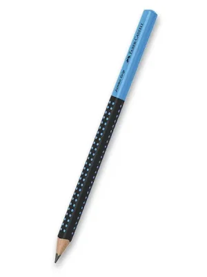 Autentický Faber-Castell Grip Jumbo Two Tone - grafitová tužka - černá/modrá