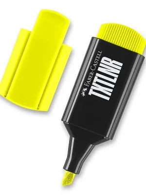 Značkový Faber-Castell Short TXTLNR - zvýrazňovač - žlutý