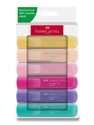 Akční Nabídka Faber-Castell Textliner 46 Pastel - zvýrazňovač - sada 6 ks