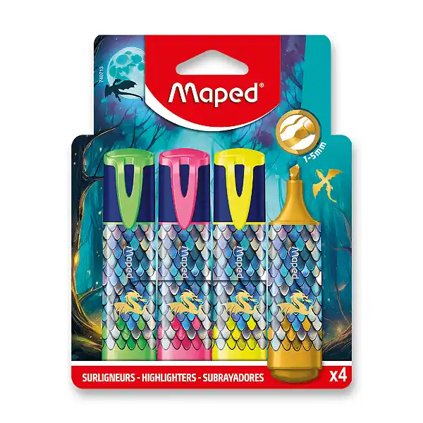 Nejprodávanější Maped Dragon - zvýrazňovač - 4 barvy