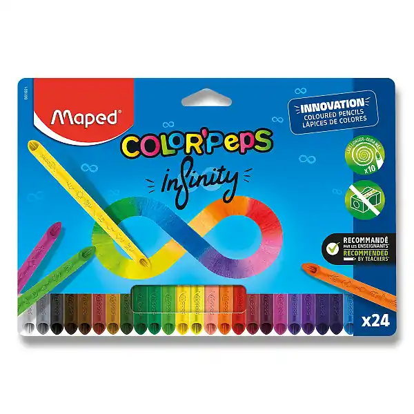 Maped Color‘Peps Infinity - pastelky - 24 barev Vrácení Zdarma