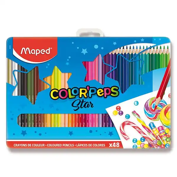 Aktuální Maped Color‘Peps Metal Box - pastelky - 48 barev