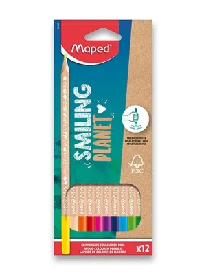 Akce Maped Smiling Planet - pastelky - 12 barev
