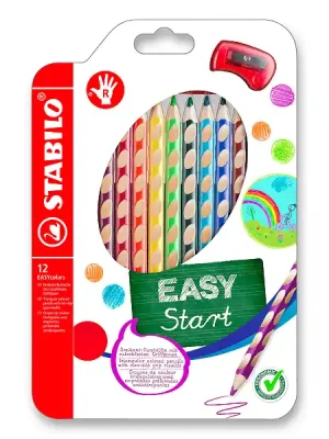 Značkový STABILO EASYcolors - ergonomické pastelky - 12 barev, pravák