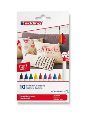 Značkový Edding 4600 - popisovač na textil - 10 barev