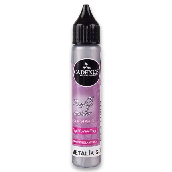 Značkový Cadence - tekuté perly - 25 ml, stříbrná