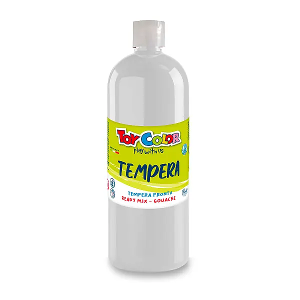 Toy Color Ready Tempera - temperová barva - 1000 ml, bílá Finální Výprodej