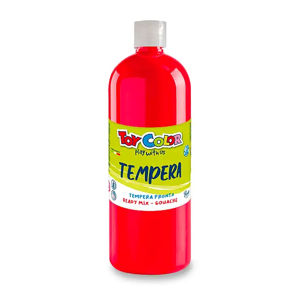 Cenově Výhodný Toy Color Ready Tempera - temperová barva - 1000 ml, červená