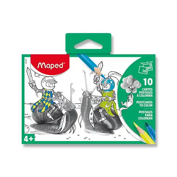 Autentický Maped - pohlednice s předlohou - mix motivů