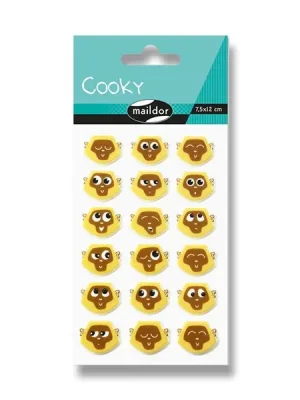 Značkový Maildor 3D Cooky - samolepky - Emotikony opice