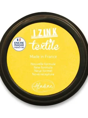 Aladine Izink Textile - razítkovací polštářek - žlutá Speciální Cena