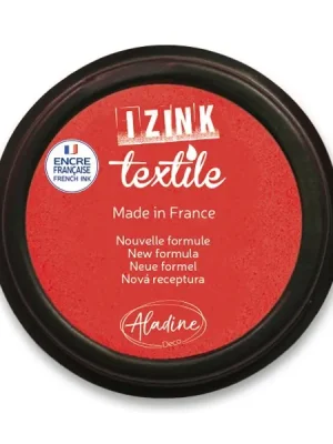 Aladine Izink Textile - razítkovací polštářek - červená Nová Kolekce