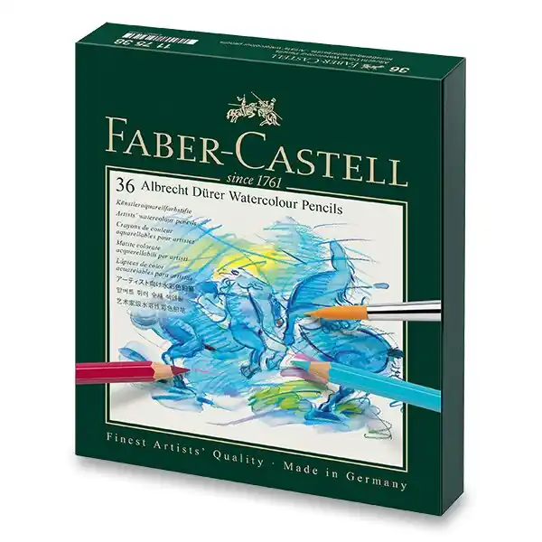 Faber-Castell Albrecht Dürer 117538 - akvarelové pastelky - 36 barev, studio box Ověřený