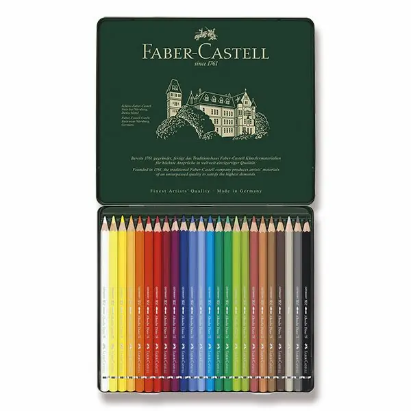 Odeslání Ihned Faber-Castell Albrecht Dürer - akvarelové pastelky - 24 barev, plechová krabička