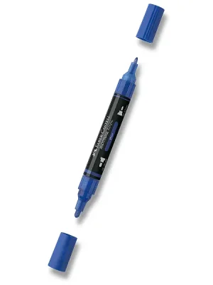 Autentický Faber-Castell Multimark - akrylový popisovač - 120, blue